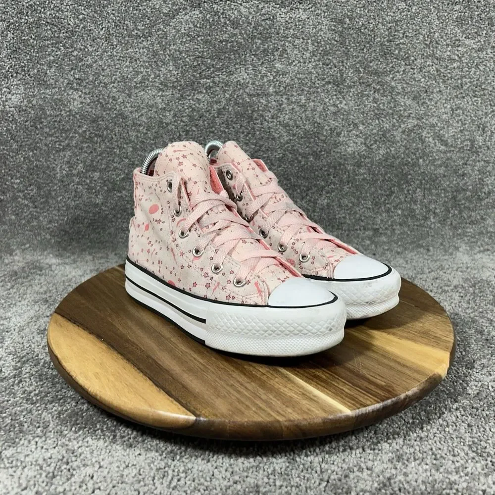 Converse Chuck Taylor All Star 673105C Kids Sz 1 Pink Constellations Shoes Used
